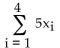 <strong>For the set of values x find the following. </strong> A) 35 B) 40 C) 8 D) 41
