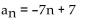 <strong>Write the expression for the general (or nth) term, an, of the arithmetic sequence. </strong> A) B) C) D)