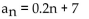 <strong>Write the expression for the general (or nth) term, an, of the arithmetic sequence. </strong> A) B) C) D)