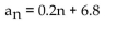 <strong>Write the expression for the general (or nth) term, an, of the arithmetic sequence. </strong> A) B) C) D)