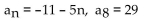 <strong>Write the expression for the general (or nth) term, an, of the arithmetic sequence. Then, find the indicated term of the arithmetic sequence. </strong> A) B) C) D)