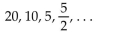 Find the sum of the terms in the geometric sequence. - 
