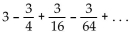 Find the sum of the infinite geometric series. - 