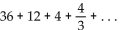 Find the sum of the infinite geometric series. -3  