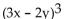 Use the binomial theorem to expand the expression. - 