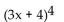 Use the binomial theorem to expand the expression. - 
