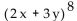 Write the first three terms of the expansion. - 