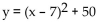 <strong>Write the equation in the form </strong> A) y = (x + 7)2 + 50 B) C) D)