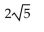 <strong>Determine the distance between the pair of points. (7, -1) and (3, -3)</strong> A) B) C) 12 D) 2