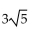 <strong>Determine the distance between the pair of points. (6, 1) and (3, -5)</strong> A) 27 B) C) 3 D)