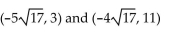 <strong>Determine the distance between the pair of points. ( </strong> A) 81 B) 8 C) 9 D)