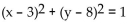 <strong>Write the equation of the circle with the given center and radius. Center (-8, -3), radius 1</strong> A) B) C) D)
