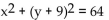 <strong>Write the equation of the circle with the given center and radius. Center (0, -9), radius 8</strong> A) B) C) D)