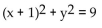 <strong>Write the equation of the circle with the given center and radius. Center (0, 1), radius </strong> A) B) C) D)