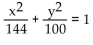 <strong>Find the equation of the ellipse satisfying the given conditions. (6, 0), (-6, 0), (0, 5), (0, -5) are the endpoints of the major and minor axes.</strong> A) B) C) D)
