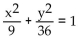 <strong>Find the equation of the ellipse satisfying the given conditions. (0, 6), (0, -6), (3, 0), (-3, 0) are the endpoints of the major and minor axes.</strong> A) B) C) D)