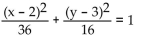 <strong>Solve the problem. Find the equation of the ellipse, if (-8, -3) and (4, -3) are the endpoints of the major axis and (-2, -7) and (-2, 1) are the endpoints of the minor axis.</strong> A) B) C) D)