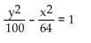 <strong>Solve the problem. Find the equation of the hyperbola whose vertices are (0, 10) and (0, -10) and whose asymptotes are and </strong> A) B) C) D)