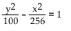 <strong>Solve the problem. Find the equation of the hyperbola whose vertices are (0, 10) and (0, -10) and whose asymptotes are and </strong> A) B) C) D)