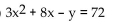 Indicate whether the equation represents an ellipse, hyperbola, circle, or parabola. In equations that contain both and terms, divide both sides of the equation by the constant term to put the equation in a more recognizable form. -