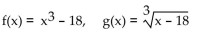 Determine whether the given functions are inverses of each other. -
