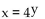 Use the definition of a logarithm to find an equivalent equation. -