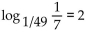 <strong>Write the equation in logarithmic form. </strong> A) B) C) D)