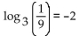 Write the equation in exponential form. - 