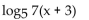 Use properties of logarithms to expand the logarithmic expression as much as possible. -
