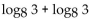 Write as a logarithm of a single expression. - 