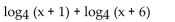 Write as a logarithm of a single expression. - 