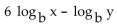 Write as a logarithm of a single expression. - 