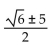 <strong>Use the square root property to solve the equation. </strong> A) B) C) D)