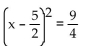 <strong>Use the square root property to solve the equation. </strong> A) -2, -8 B) -1, -4 C) 8, 2 D) 4, 1