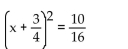 <strong>Use the square root property to solve the equation. </strong> A) B) C) D)