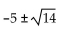 <strong>Solve the equation by completing the square. + 10x + 11 = 0</strong> A) B) C) D)