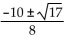 <strong>Solve the equation by completing the square. - 5x + 1 = 0</strong> A) B) C) D)
