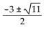 <strong>Solve the equation by the quadratic formula. + 6x + 1 = 0</strong> A) B) C) D)