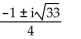 <strong>Solve the equation by the quadratic formula. + x - 4 = 0</strong> A) B) C) D)
