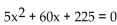 <strong>Solve the equation by the quadratic formula. </strong> A) B) -3, -9 C) -6 + 3i D)