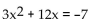 <strong>Solve the equation by the quadratic formula. </strong> A) B) C) D)