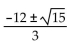 <strong>Solve the equation by the quadratic formula. </strong> A) B) C) D)