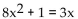 <strong>Solve the equation by the quadratic formula. </strong> A) B) C) D)