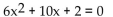 <strong>Solve the equation by the quadratic formula. </strong> A) B) C) D)