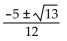 <strong>Solve the equation by the quadratic formula. </strong> A) B) C) D)
