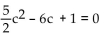 <strong>Solve the equation by the quadratic formula. </strong> A) B) C) D)