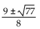 <strong>Solve the equation by the quadratic formula. </strong> A) B) C) D)