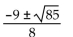 <strong>Solve the equation by the quadratic formula. </strong> A) B) C) D)