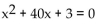 <strong>Write an equation that has the given solutions. -5, 8</strong> A) B) C) D)