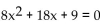 <strong>Write an equation that has the given solutions. </strong> A) B) C) D)